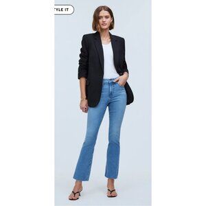Madewell Womens $128 Kick Out Crop Jeans Corley Wash Size 28 NO634